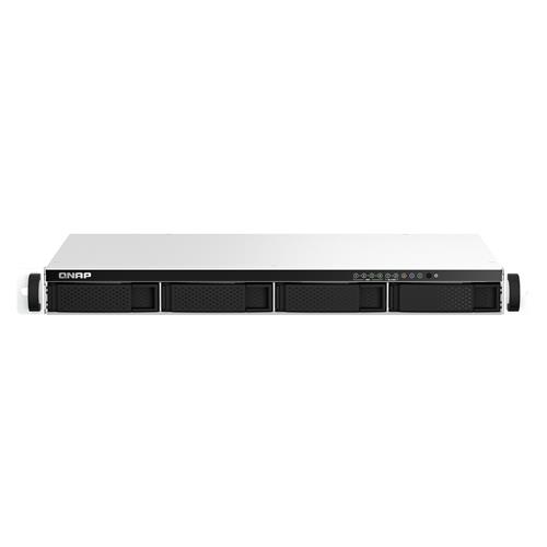 QNAP TS-464eU NAS Rack (1U) Intel Celeron N5095 8 GB DDR4 0 TB QNAP Turbo System Aluminium Black