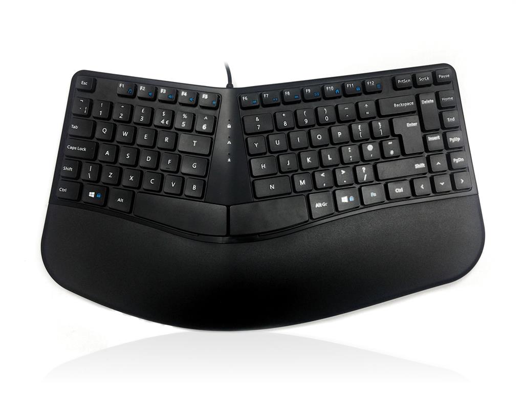 Accuratus KYB-CONTOUR-UBK Keyboard Universal Usb Qwerty Uk English Black