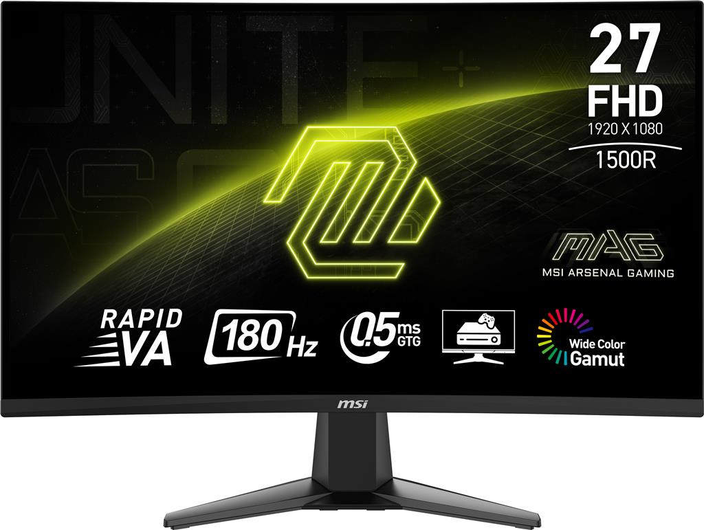 Msi Mag 27C6F Computer Monitor 68.6 Cm (27") 1920 X 1080 Pixels Full Hd Lcd Black-image