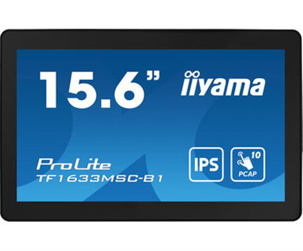 Iiyama Prolite 15.6" Pcap 10 Points Multi-Touch Open Frame Monitor With Edge-To-Edge Glass And Ips Panel Technology-image