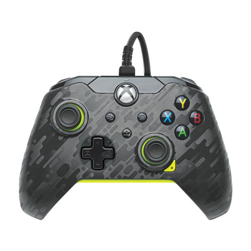 PDP Wired Controller: Electric Carbon - Xbox Series X|S Xbox One Xbox Windows 10/11
