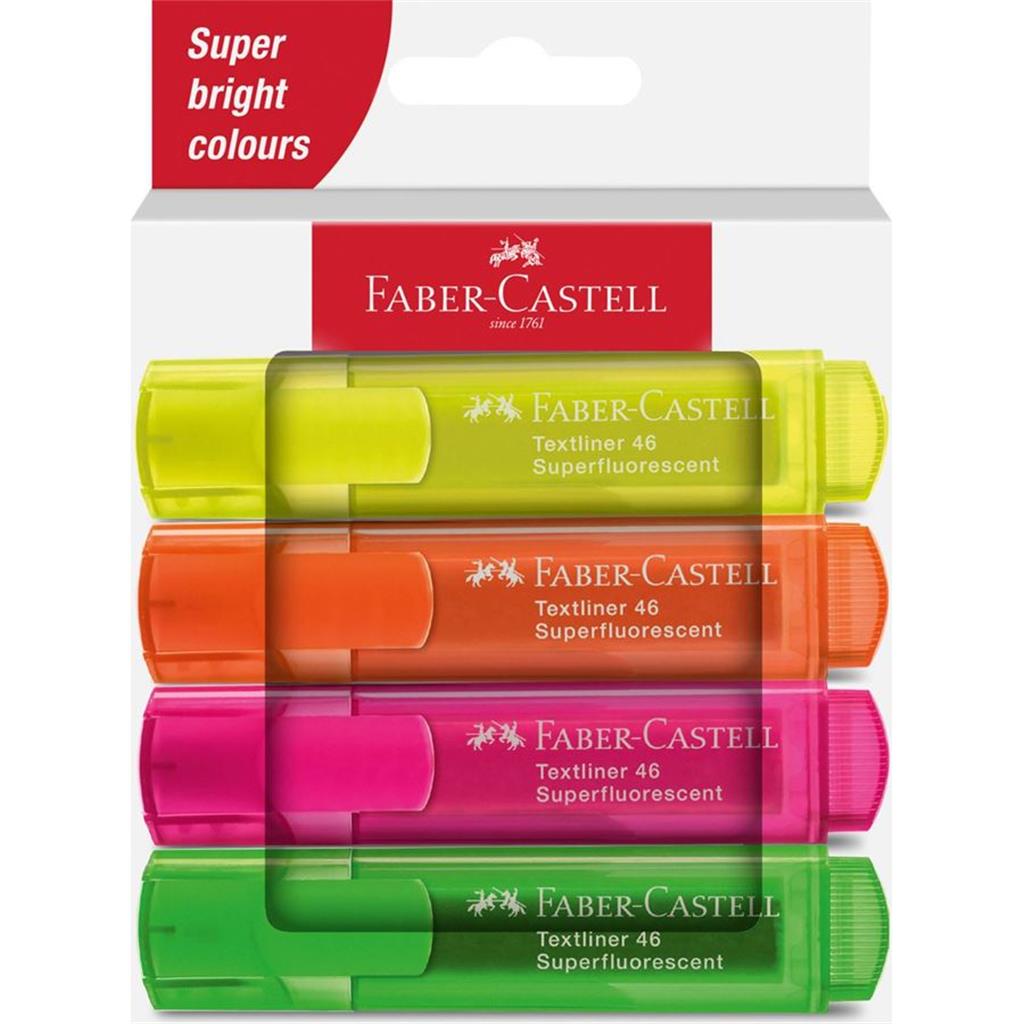 Faber-Castell Highlighter Textliner 46 Sf Wallet Of 4-image
