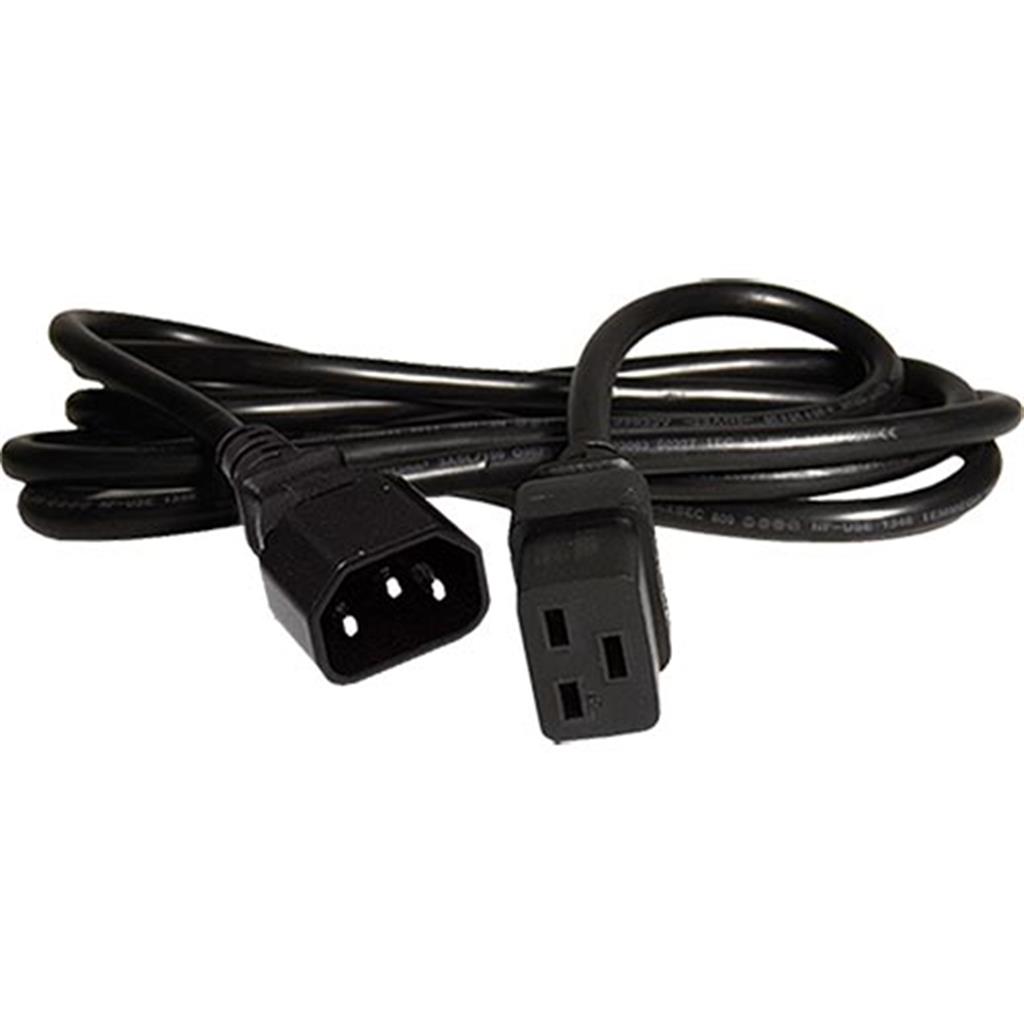 Cablenet 3M Iec C14 - Iec C19 Black Pvc 1.5Mm Power Leads