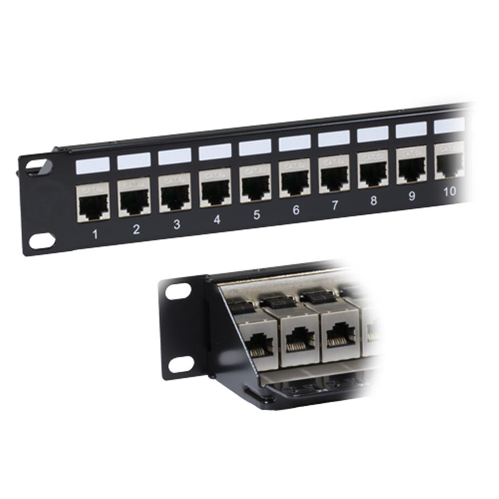 Cablenet 24 Port Cat6A Ftp 1U Coupler Panel