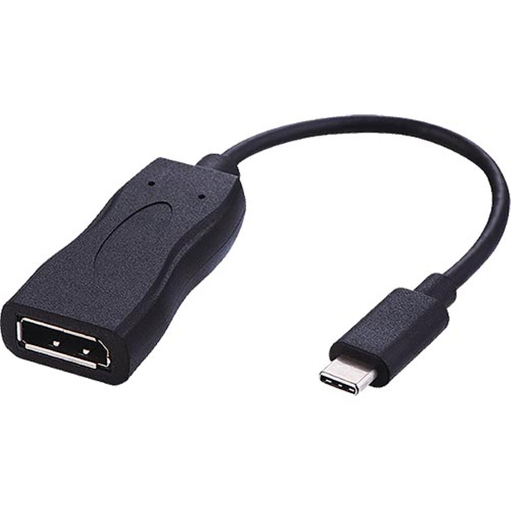 Cablenet 20Cm Usb 3.1C Male-Displayport Female 1.2 4Kx2K30Hz Tailed Bl