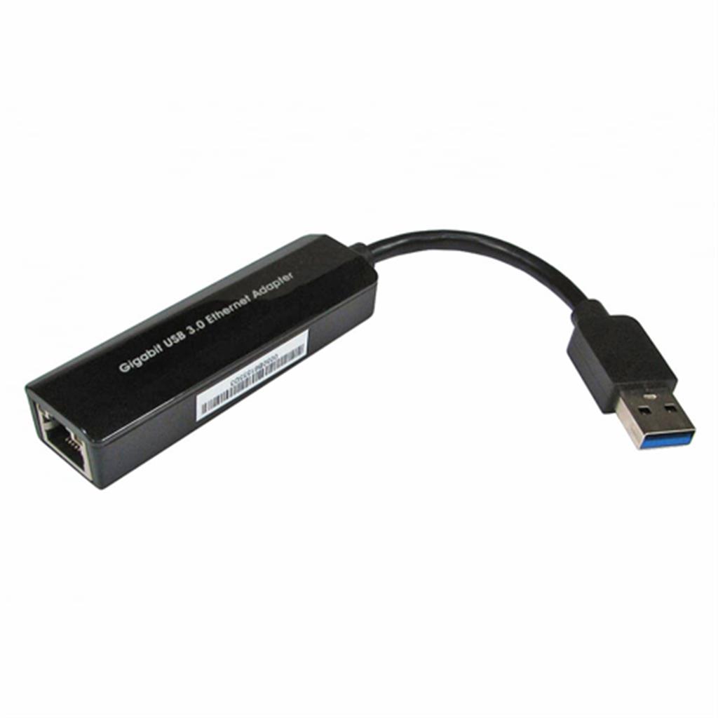Cablenet 20Cm Usb 3.0 Type A Male - Gigabit Ethernet RJ45 Tailed Adapt