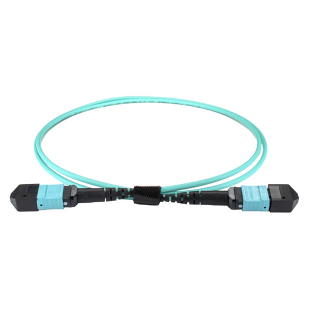 Cablenet MPO-12TC4MPO5 Infiniband/Fibre Optic Cable 5 M Aqua Colour-image