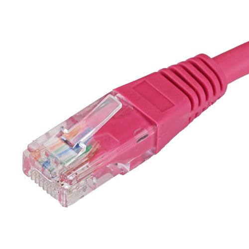 Photos - Cable (video, audio, USB) Cablenet 15m Cat5e RJ45 Pink U/UTP PVC 24AWG Flush Moulded Booted Patch Lead 67-0150