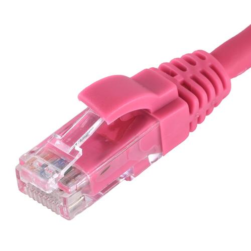 Photos - Cable (video, audio, USB) Cablenet 8m Cat5e RJ45 Pink U/UTP LSOH 24AWG Snagless Booted Patch Lead L67-0080