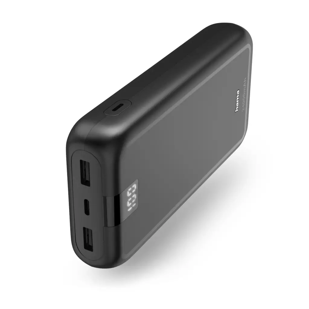 Hama 00201711 Power Bank Lithium Polymer (Lipo) 24000 Mah Anthracite