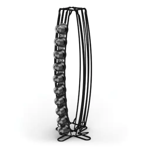 Xavax 00111265 coffee capsule holder 40 capsules Metal Black