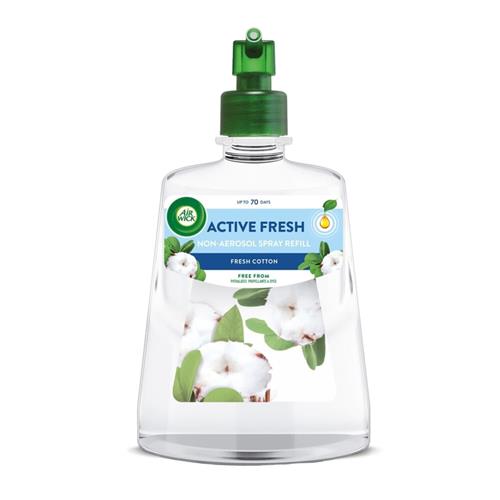Air Wick Fresh Cotton 24/7 Active Fresh Aerosol-Free Automatic Spray Refill Lasts up to 70 days 228ml - 3228480