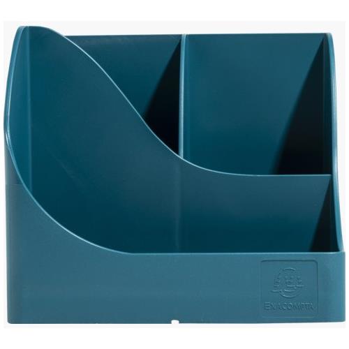 Exacompta Neodeco Pen Wave Pen Pot 155X199x109mm Duck Blue (Each) - 69528D
