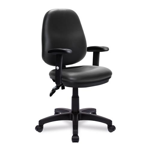 Photos - Computer Chair Nautilus Designs Java 200 Medium Back Twin Lever Vinyl Operator Office Cha