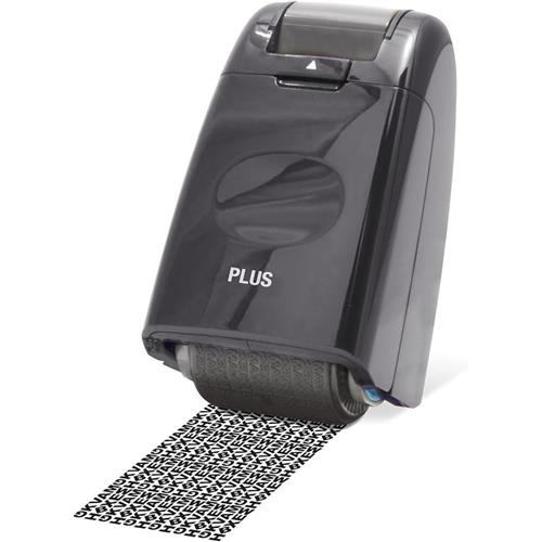 Plus By Pentel Guard Your ID Camouflage Self-Inking Roller Stamp With Refill Black 59144