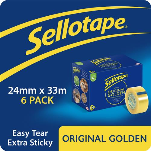 Sellotape 1443254 stationery tape 33 m Gold 6 pc(s)