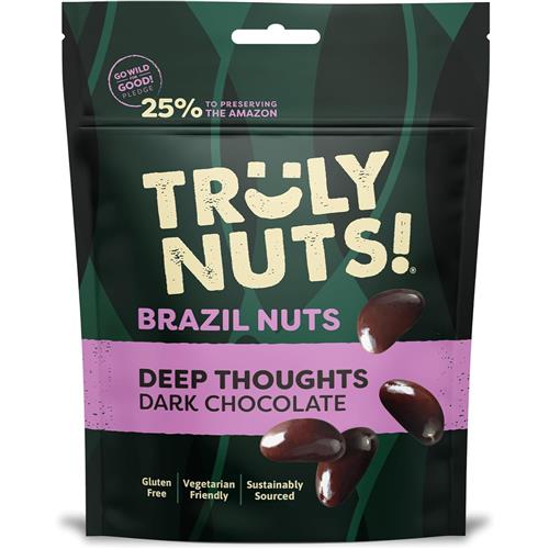 Truly Nuts Dark Chocolate Brazil Nuts One Tree planted for every purchase (Bag 120g) - 0401371