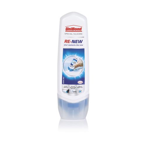 Unibond RE-NEW Bathroom/Kitchen Silicone Sealant White 80Ml 2760633