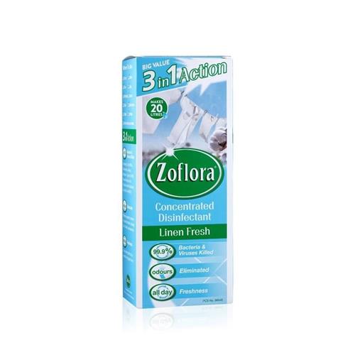 Zoflora Linen Fresh Concentrated Multipurpose Disinfectant Liquid, Antibacterial & Multi-Surface, Pet Safe Disinfectant, Kills 99.9% Of Bacteria & Viruses, 1 X 500 ml-image