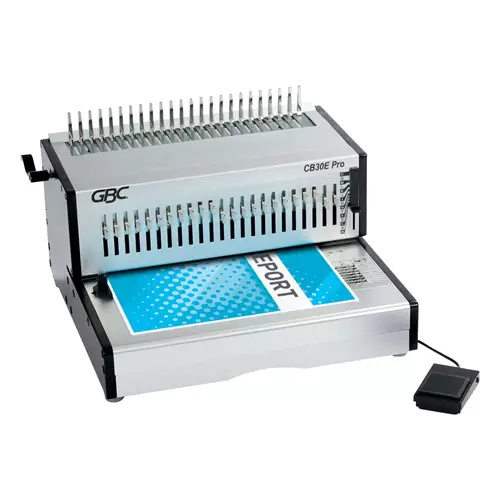 GBC CB30E Pro Heavy Duty Electric Punch and Comb Binding Machine Capacity 500 A4 Sheets