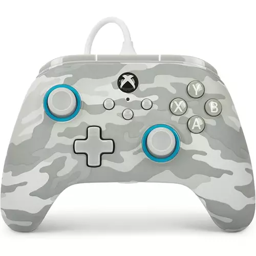 Photos - Game Controller PowerA Advantage Wired Controller for Xbox Series X|S with Lumectra - White XBGP0187-01