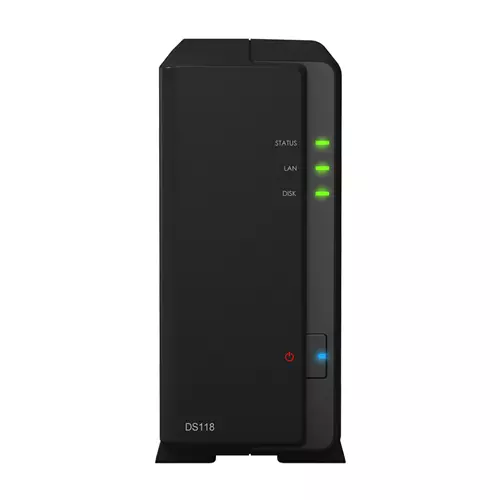 SYNOLOGY  DiskStation DS118 NAS/storage server Compact Realtek RTD1296 1 GB DDR4 0 TB DiskStation Manager Black