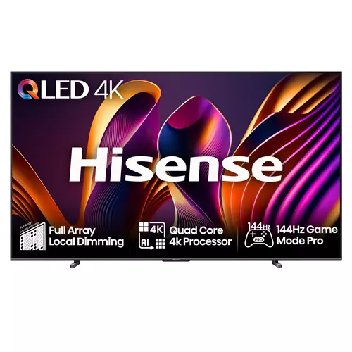 Hisense 100E7NQTUK PRO TV 2.54 m (100") 4K Ultra HD Smart TV Wi-Fi Grey 500 cd/m
