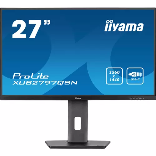 iiyama ProLite XUB2797QSN-B2 computer monitor 68.6 cm (27") 2560 x 1440 pixels 2K Ultra HD LED Black