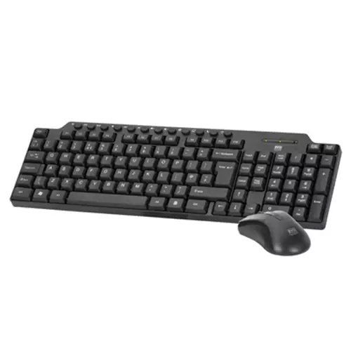 Evo Labs CM-501UK Wired Multimedia Keyboard and Mouse Combo Set USB Plug and Play Full Size Qwerty UK Layout Keyboard with Optical Sensor Mouse Ideal for Home or Office Black