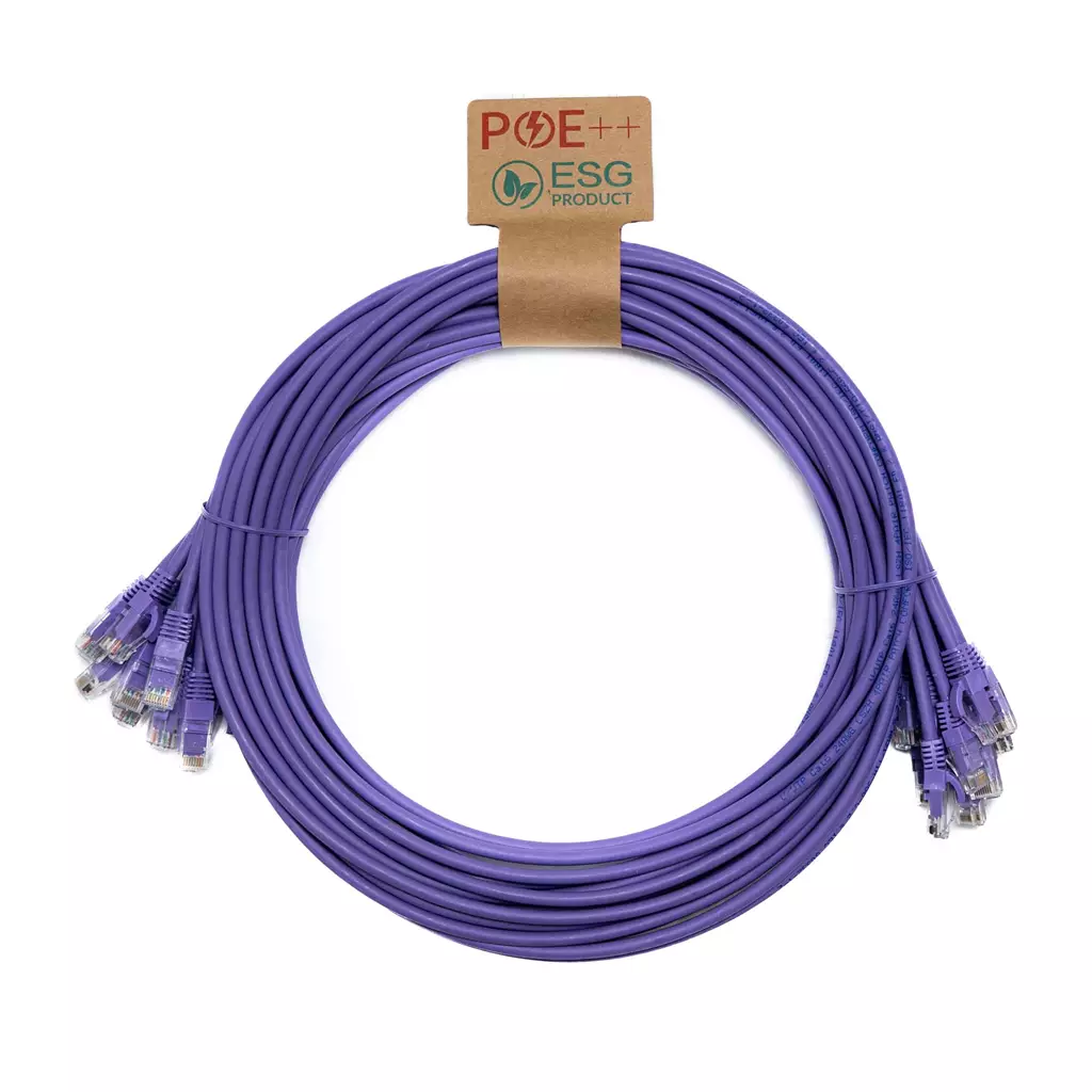 Cablenet 2M Cat6 RJ45 Violet U/Utp Lsoh 24AWG Snagless Booted Patch Le
