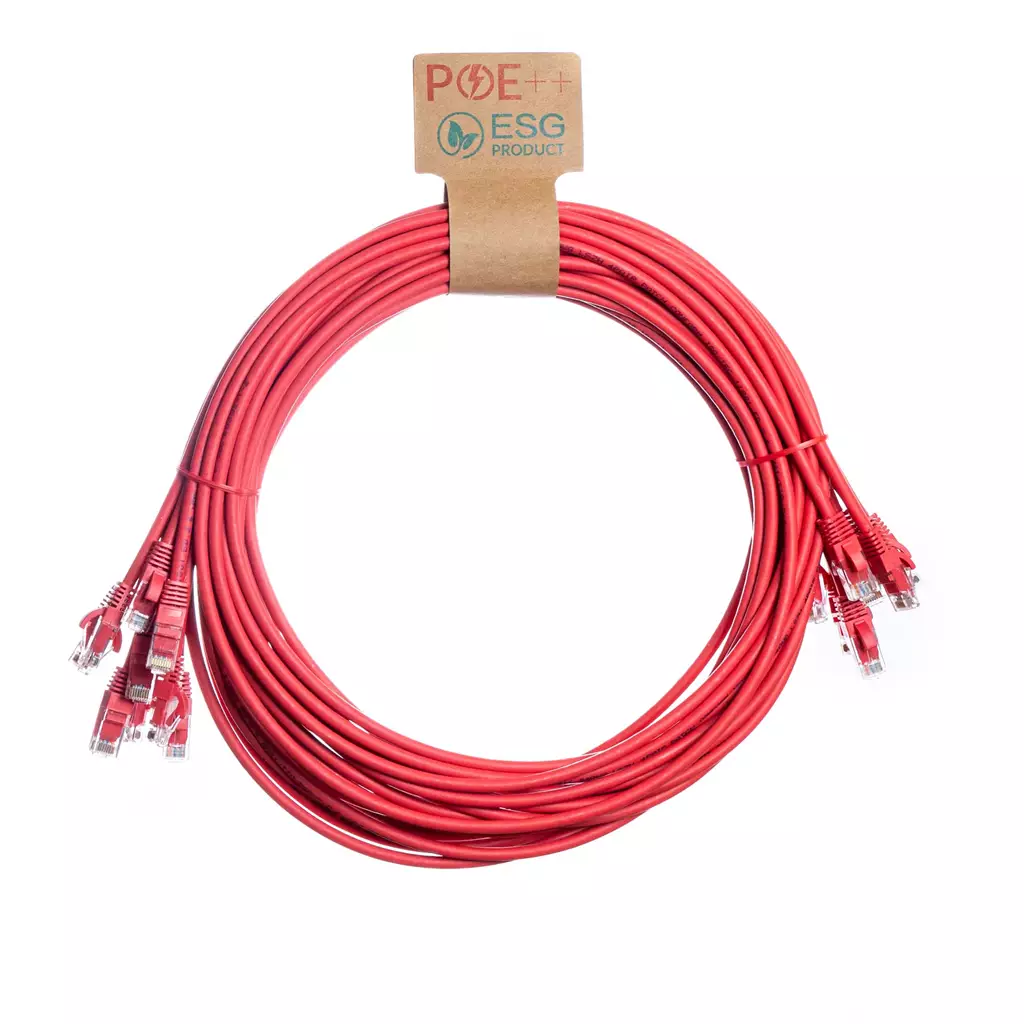 Cablenet 0.5M Cat6 RJ45 Red U/Utp Lsoh 24AWG Snagless Booted Patch Lea