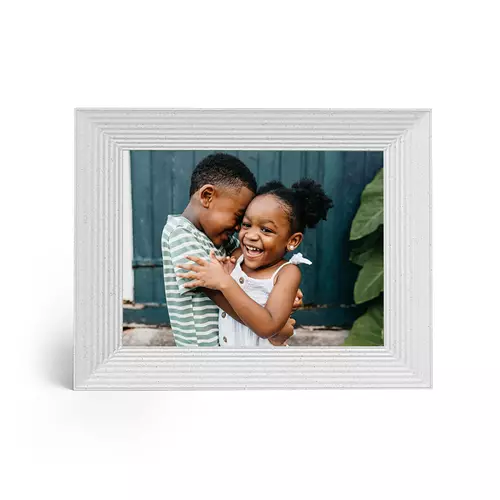 AURA  UKA200-WHTS digital photo frame Quartz metallic White 22.9 cm (9") Wi-Fi