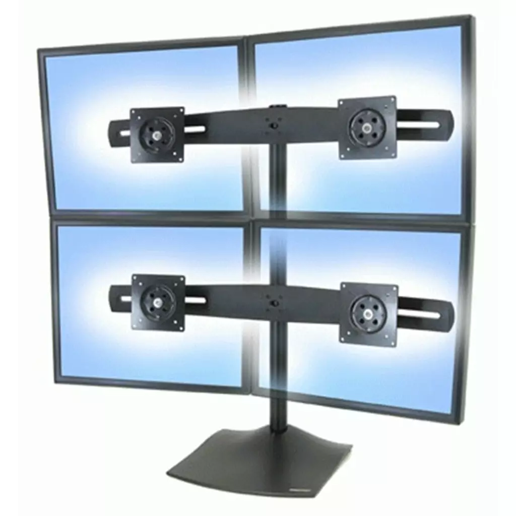 Ergotron DS Series DS100 Quad Monitor Desk Stand 61 cm (24") Black