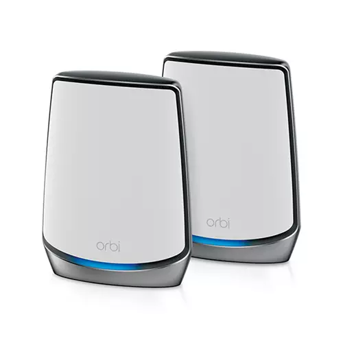NETGEAR Orbi RBK852 AX6000 WiFi 6 Mesh System Tri-band (2.4 GHz / 5 GHz / 5 GHz) Wi-Fi 6 (802.11ax) Grey White 8 Internal