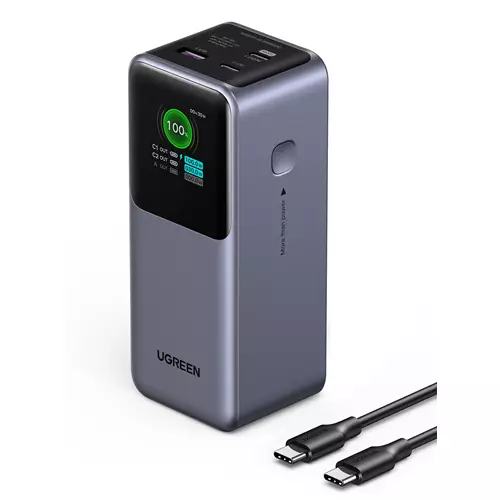 Ugreen 20000mAh 130W Fast Charging Powerbank Lithium Grey