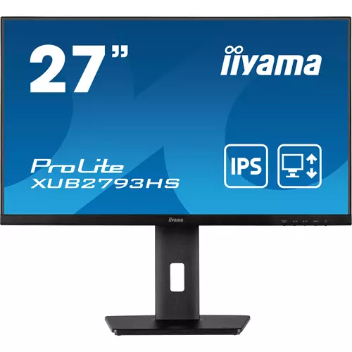 iiyama ProLite 27 Full HD IPS monitor with edge-to-edge design perfect for multi-monitor setups with height adjustable stand