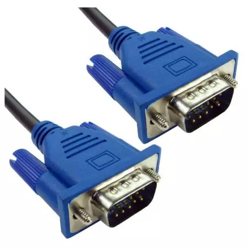 Photos - Cable (video, audio, USB) Spire Cables Direct CDEX-LPLZ-02BL VGA cable 2 m VGA  Black Blue (D-Sub)