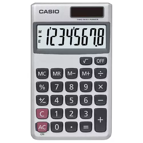 Casio SL-300SV calculator Pocket Display Silver