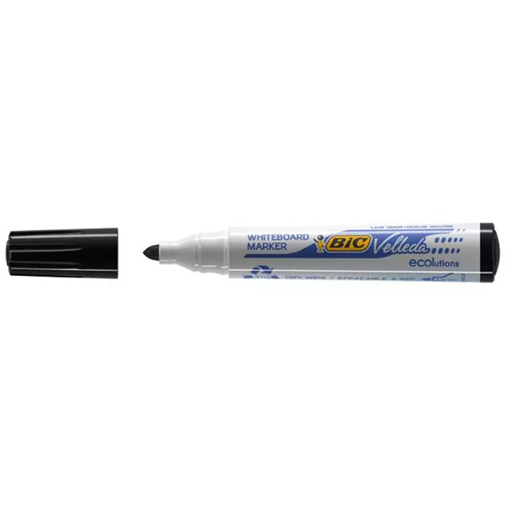 Bic Whiteboard Velleda Ecolutions 1701 Marker 12 Pc(S) Black