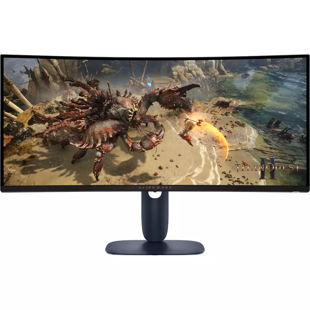Alienware 34 Gaming Monitor - AW3425DWM, WQHD (3440x1440), 21:9 1500R Curved, 180Hz, VA, 1ms, AMD FreeSync Premium, VESA AdaptiveSync, 95% DCI-P3, HDR400, DisplayPort, 2 HDMI, 3 USB, 3 Year Warranty-image
