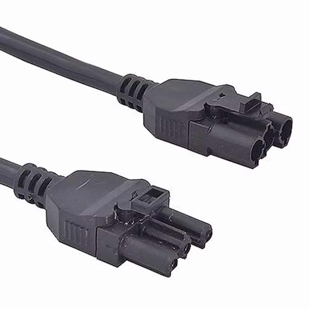 Cablenet 1M GST18 Male - Female Wieland Black Pvc Power Leads-image