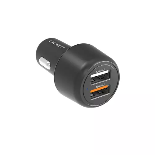 Photos - Charger Cygnett CY3680CYCCH mobile device  Universal Black Cigar lighter Fast charging Auto 