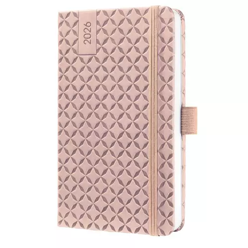 Sigel Jolie Diary 2026 A6 Hardcover Pearl Rose - J6130