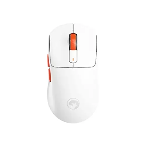 MARVO  Scorpion G964W Niro 60 Wireless and Bluetooth USB-C Rechargeable Gaming Mouse (White)