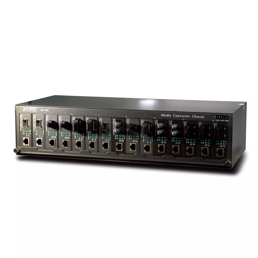 Planet MC1500 Network Equipment Chassis 2.4U Black
