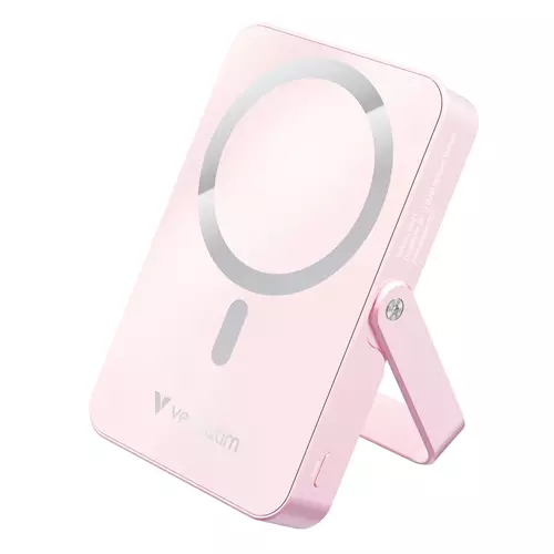 Verbatim Charge 'n' Go Magnetic Wireless Power Bank with stand - 10000 mAh Pink