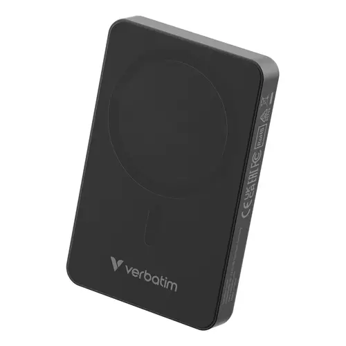 Verbatim Charge 'n' Go Essentials Magnetic Wireless Power Bank 10000 mAh Black
