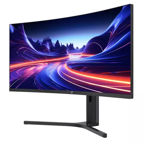 V7  34" Viewable Curved Monitor - WQHD - 3440 x 1440 - Height Adjustable