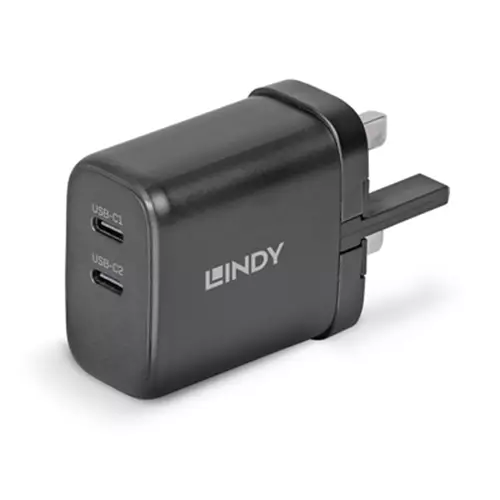 Lindy 65W USB 2 x Type C Charger