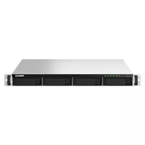 QNAP TS-464U NAS Rack (1U) Intel Celeron N5095 8 GB DDR4 0 TB QNAP Turbo System Aluminium Black
